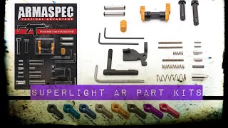 AR15 Superlight Lower Parts Kit  ARMASPEC [upl. by Ayekehs]