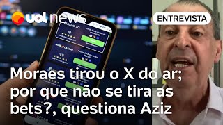 Omar Aziz Há várias razões para tirar bets do ar no Brasil proibir propaganda não vai resolver [upl. by Lindemann]