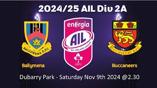 Buccs Vs Ballymena Nov 2024 [upl. by Ailegna912]