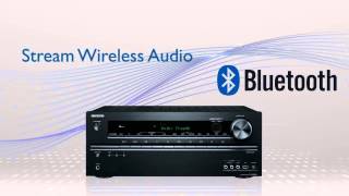 ONKYO  2013 Network Receivers Features  Builtin Bluetooth [upl. by Bellina]