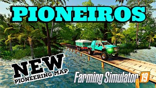 Pioneiros Map New Mod Map Tour for Farming Simulator 19 FS19 Mod Review [upl. by Shreeves]