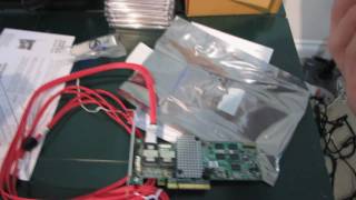 LSI 92608i SATA3 SAS 6Gbs PCIe 20 RAID Card Unboxing amp First Look Linus Tech Tips [upl. by Notgnihsaw603]