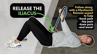 Iliacus Muscle Release  Self Myofascial Release [upl. by Hgieloj]