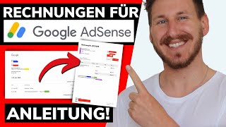 So MUSST DU ALS YouTuber für Google AdSense Einnahmen Rechnungen schreiben  Beispiele [upl. by Gerrie248]