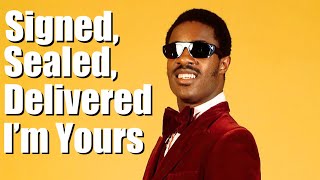 Signed Sealed Delivered I’m Yours backing track [upl. by Ednil]