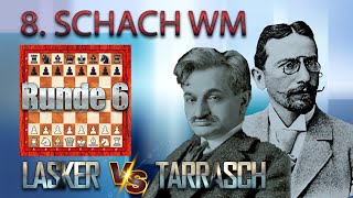 Siegbert Tarrasch Vs Emanuel Lasker 🏆 8 Schach WM München 1908 🏆 C10 Französische Verteidigung 581 [upl. by Brigid]