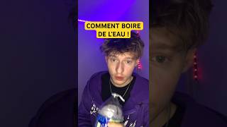 comment boire de l’eau  tutorial humour drole viralvideo [upl. by Anaytat]