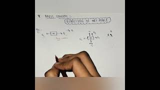 Direction of Net force physics neet jee exam youtube [upl. by Patnode892]