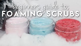 How to make Whipped Foaming Body Scrubs Formulating for Beginners [upl. by Freedman]