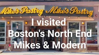 Tour of Bostons North End with stops at Mikes and Modern Pastry Paul Revere Park North Church [upl. by Tammi580]