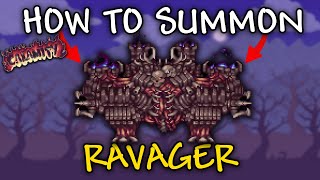 How to summon RAVAGER in Terraria Calamity mod  RAVAGER Calamity mod  RAVAGER BOSS [upl. by Yrrep]