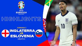 HIGHLIGHTS  Inglaterra vs Eslovenia  UEFA EURO 2024  J3  TUDN [upl. by Ferde]