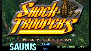 Shock Troopers  arcade machine  gamepla2024 troopers arcade classic gameplay [upl. by Betta]