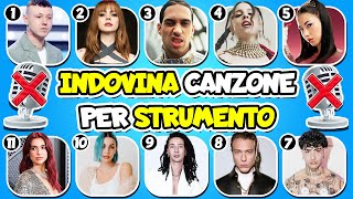 Indovina la CANZONE per Strumento🎤🎵 Quiz Cantanti Italiani [upl. by Aihtnamas]