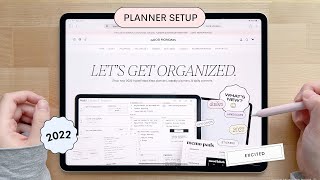 2022 Minimalist Digital Planner Setup amp Tutorial  GoodNotes 5 📝 [upl. by Kitarp]