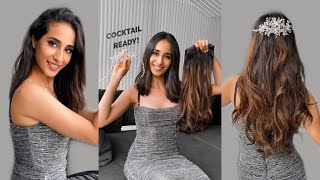 Get Sangeeth Ready With Us  Hair Extensions For Short Hair  Blend Hair Extensions Like A Pro [upl. by Ttesil]