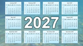 Calendar 2027 [upl. by Fromma]