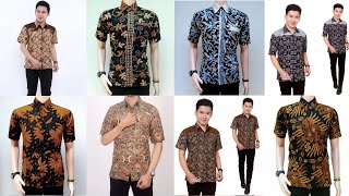 17 MODEL KEMEJA BATIK PRIA LENGAN PENDEK TERBARU HARGA MURAH TAPI TETAP MEWAH DENGAN MOTIF TERBARU [upl. by Corabella]