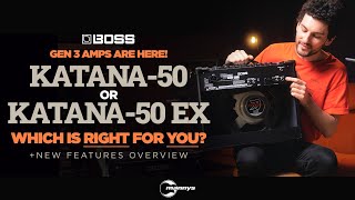 COMPARED Boss GEN 3 Katana50 amp Katana50 EX also WOW The new Pushed Amp is really good [upl. by Maurita]