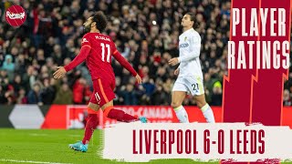 Salah On FIRE At Anfield  Liverpool 60 Leeds  Player Ratings [upl. by Shiekh]