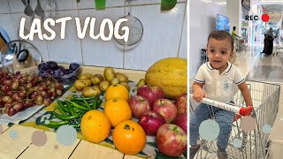 Last vlog 😔  fruits or vegetables full week bs 50 me  best supermarket for fruits ab vlog nhe [upl. by Finzer]