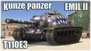 T110E3 Emil II amp Kunze Panzer • WoT Blitz Gameplay [upl. by Damaris483]