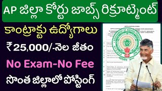 ap govt jobs 2024 notification latest teluguap court notification 2024 [upl. by Lunette464]