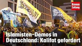 IslamistenDemos in Deutschland  kronetv NEWS [upl. by Eillak]