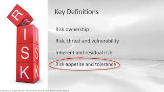 IT Risk Definitions and Concepts [upl. by Ilka]