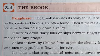 7th STD English Workbook Chp 34 The Brook omeducation8606 [upl. by Olumor104]