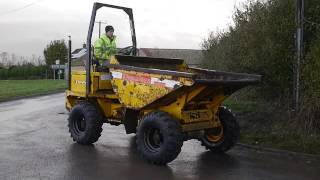 1999 Thwaites 3T straight skip dumper [upl. by Entroc]