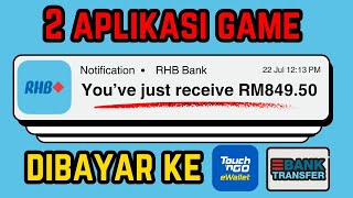 2 Aplikasi BUAT DUIT Tanpa Modal ke Touch N Go eWallet amp Bank Acc [upl. by Dedra]