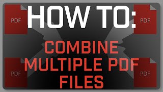 Easy PDF Guide Combining Multiple PDF Files into One using PDFSam [upl. by Nowyt]