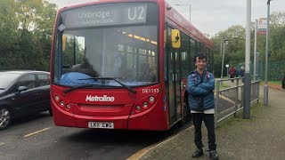 Full Journey  rerouted via Oak Farm Estate  Route U2 to Brunel Uni Commentary ialstlc6658 [upl. by Hairabez]