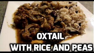 HOW TO COOK OXTAIL WITH RICE AND PEAS  Whats for Dinner [upl. by Prasad442]