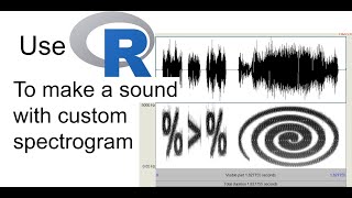 Use R to make a sound with custom spectrogram [upl. by Inttirb]