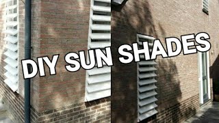 houten zonwering zelf maken  houten shutters zelf maken  DIY sun shades [upl. by Uthrop463]