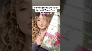 Unboxing du calendrier de l’avant L’Oreal Paris 🌟 [upl. by Netsryk]