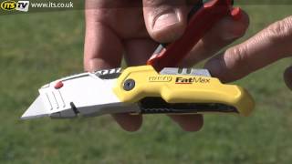 Stanley FatMax Retractable Folding Knife  ITS TV [upl. by Ellevart]