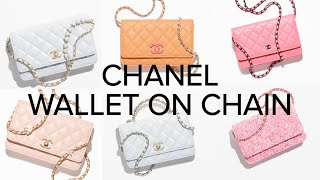 CHANEL WALLET ON CHAIN 🌸 CHANEL WOC 🌸 CHANEL SMALL LEATHER GOODS 🌸 [upl. by Kaylee]