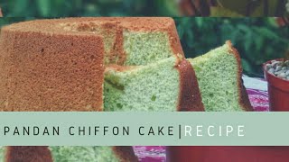 Pandan CHIFFON CAKE Recipe [upl. by Nerwal]