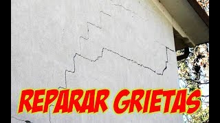 COMO REPARAR FISURAS O GRIETAS EN LA PARED ANTES DE PINTAR PASO A PASO [upl. by Nnhoj]