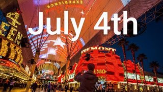 Las Vegas LIVE NOW Fremont Street July 4th Vegas Live Stream [upl. by Redan]