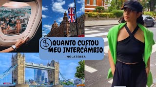 Quanto gastei no meu intercâmbio de 1 mês em LONDRES [upl. by Vitale993]