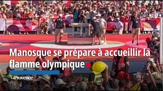 Manosque se prépare à accueillir la flamme olympique [upl. by Esorlatsyrc669]