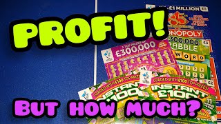 New INSTANT 100 Scratch Cards  Monopoly Anniversary  PROFIT Bierans Cards [upl. by Ambur]