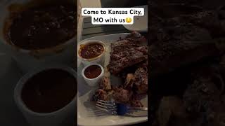 Come to Kansas City MO with us😌 kansascity missouri family vacation bbq foodie shortsviral [upl. by Rennoc909]