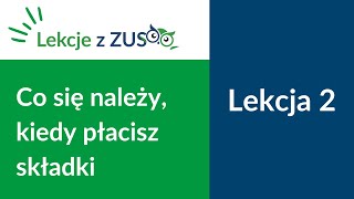 Lekcja 2 Lekcje z ZUS [upl. by Aneej]