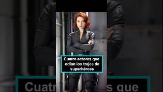 Cuatro actores que odian los trajes de superhéroesusa celebrity foryou fyp [upl. by Inverson]