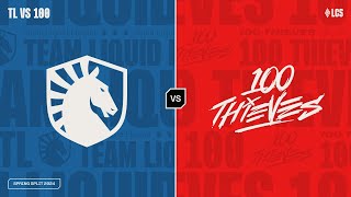 TL v 100  Week 1 Day 1  LCS Spring Split  Team Liquid v 100 Thieves 2024 [upl. by Thetos]